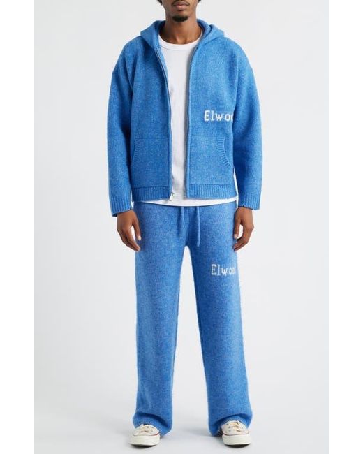 Elwood Blue Hooded Zip Cardigan for men