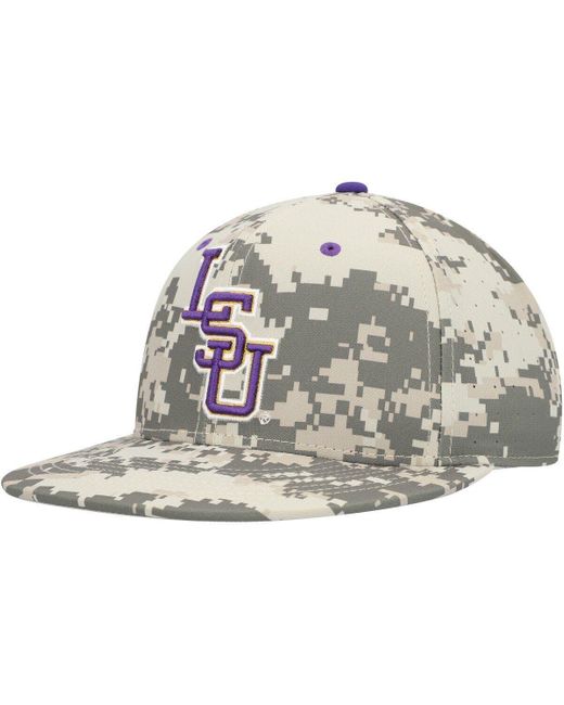 Nike Metallic Lsu Tigers Aero True Baseball Performance Fitted Hat At Nordstrom for men