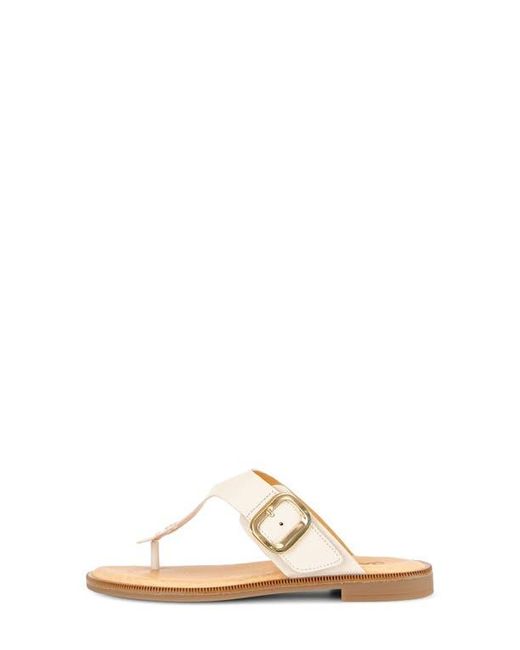 Gabor White Studded Flip Flop