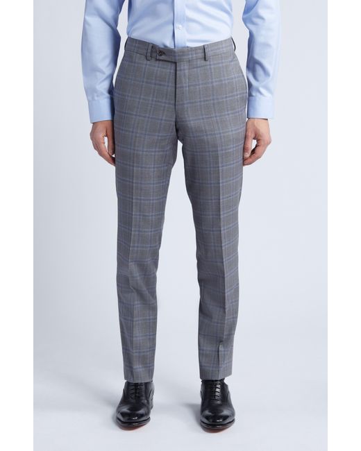 Ted Baker Blue Jay Slim Fit Windowpane Check Wool Suit for men