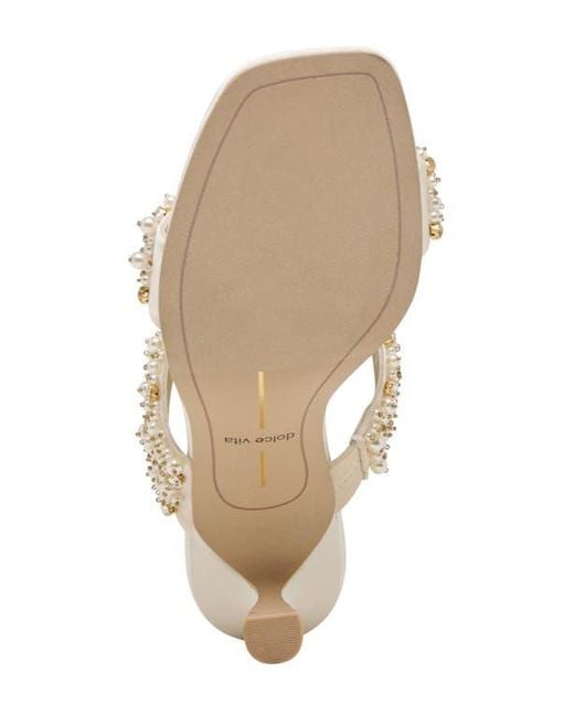 Dolce Vita Natural Genora Rhinestone Sandal