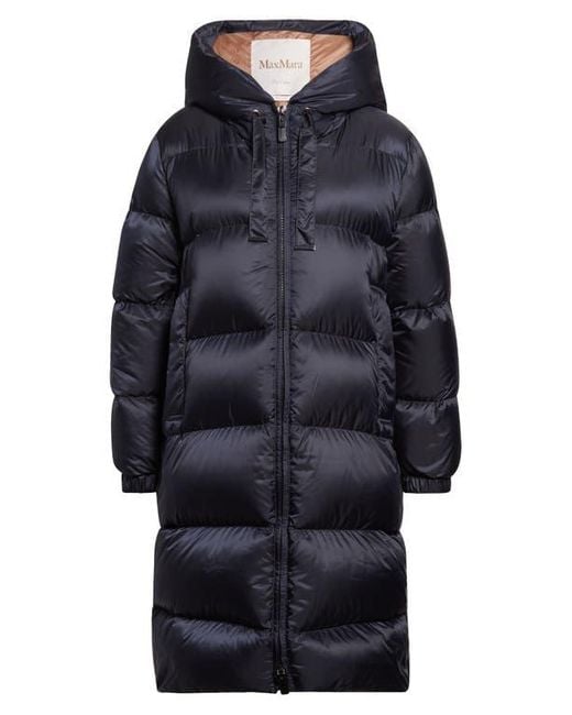 Max Mara Blue The Cube Sei Down Longline Coat