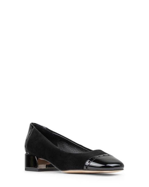 Donald J Pliner Black Cap Toe Pump