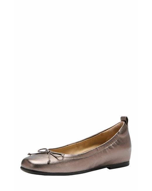 ABEO White Cadence Bow Ballet Flat