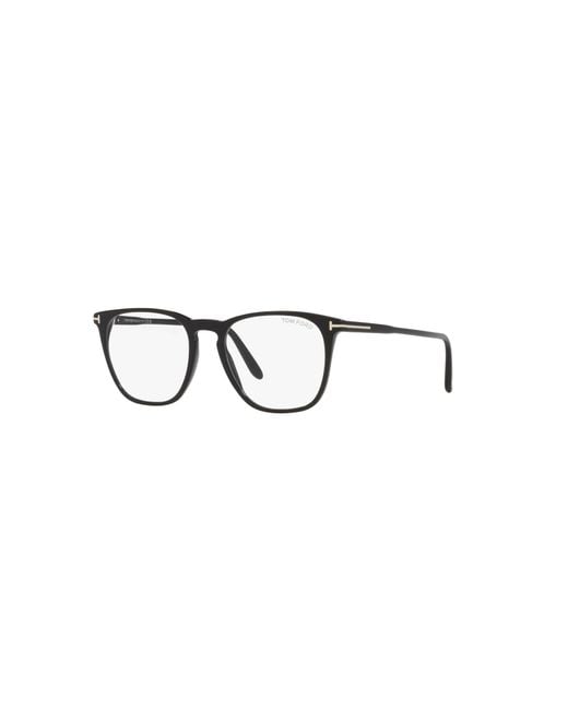 Tom Ford Black 52Mm Round Optical Glasses for men