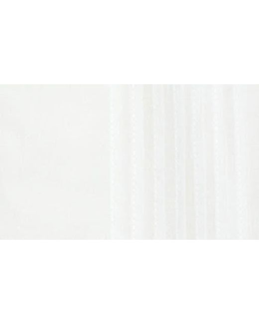 Zadig & Voltaire White Celite Tomboy Lace Accent Button-Up Camisole