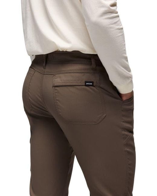 Prana Gray Stretch Zion Cargo Pants for men
