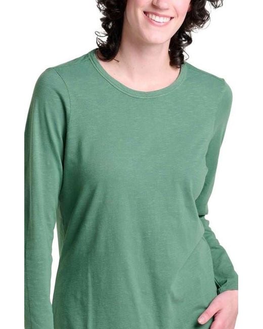 Toad & Co. Green Primo Long Sleeve Crew