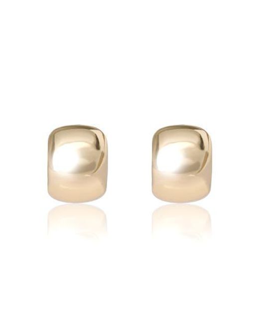BCBGMAXAZRIA Metallic Wide Hoop Earrings