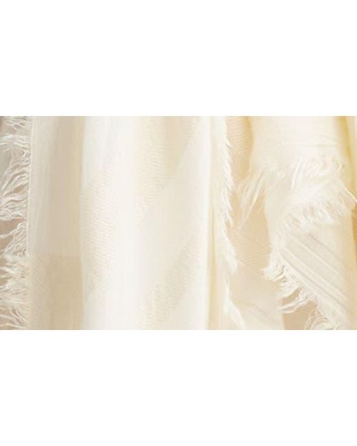 Nordstrom Natural Sheer Stripe Pareo Wrap