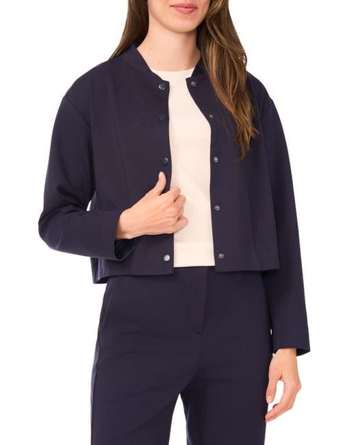 Halogen® Blue Bomber Jacket