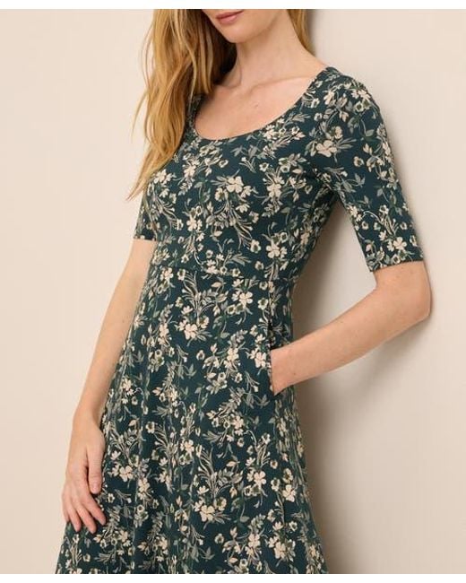 Pact Fit & Flare Signature Scoop Dress Made With Organic Cotton in Blue | Lyst Pact Fit & Flare Signature Scoop Dress Made With Organic Cotton in Blue | Lyst