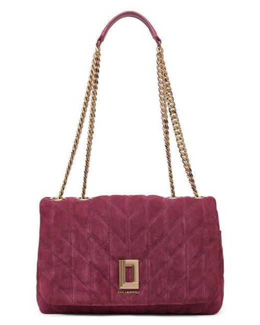 Karl Lagerfeld Purple Lafayette Shoulder