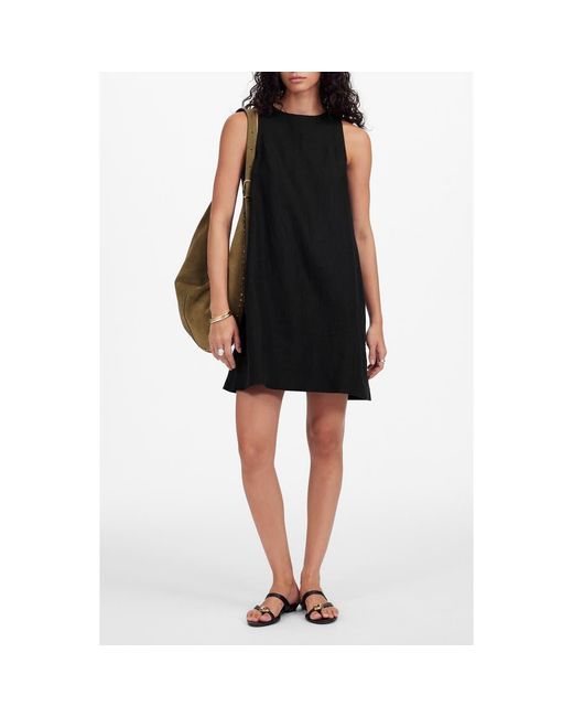 Madewell Leilani Linen Dress in Black | Lyst Madewell Leilani Linen Dress in Black | Lyst