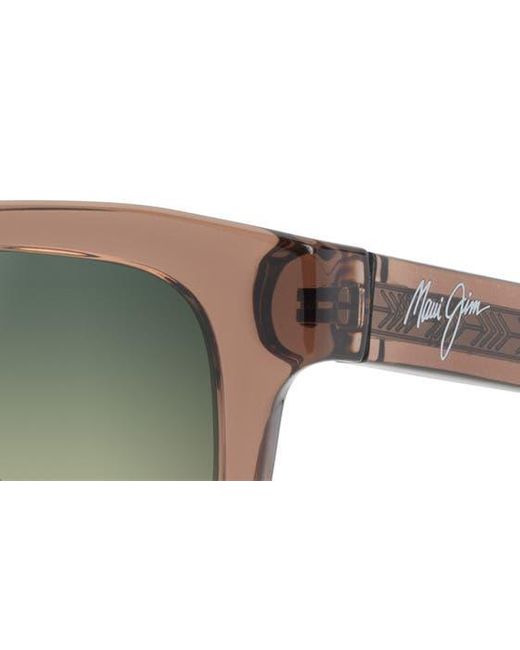 Maui Jim Multicolor Maluhia 52mm Gradient Polarizedplus2 Square Sunglasses for men