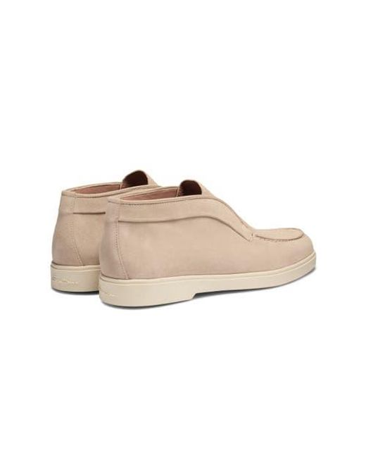 Santoni Natural Suede Desert Boot