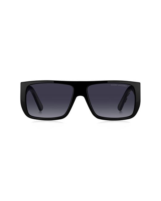 Marc Jacobs Blue 57mm Flat Top Sunglasses