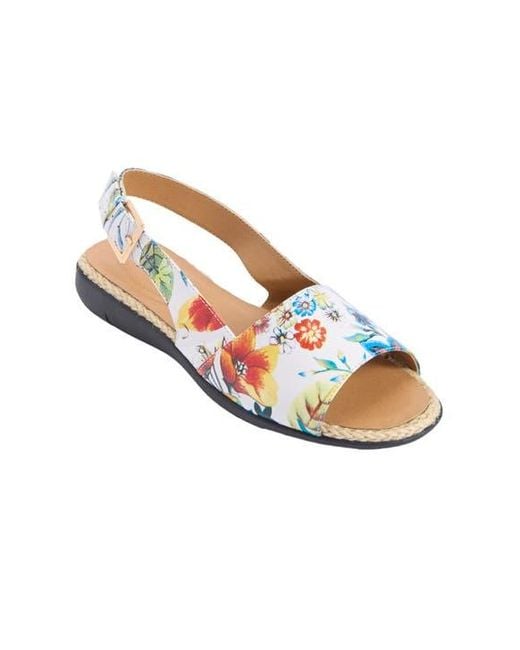 Comfortview Metallic The Adele Sling Sandal