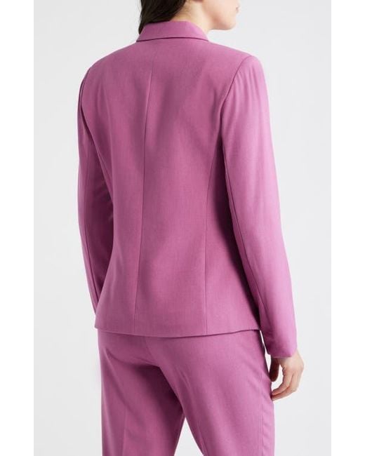 Tahari Pink One-Button Blazer