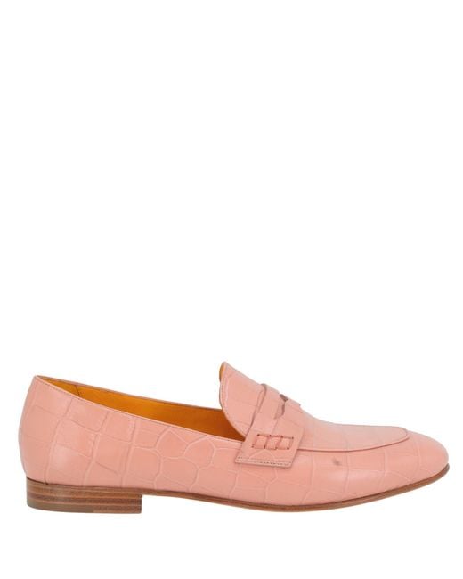Madison Maison Pink Flat Croc Embossed Loafer