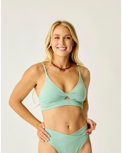 Carve Designs Blue Elba Top D-Dd Cup