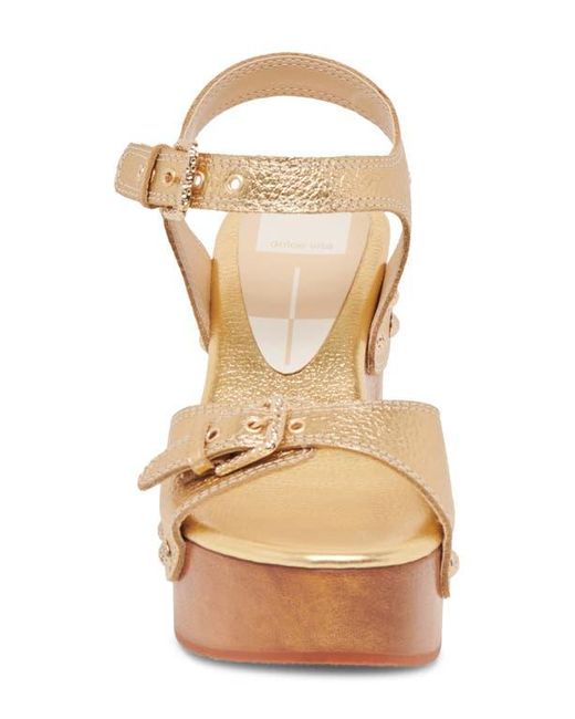 Dolce Vita Metallic Yandy Ankle Strap Platform Sandal