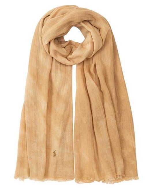 Polo Ralph Lauren Natural Salt Wash Scarf for men