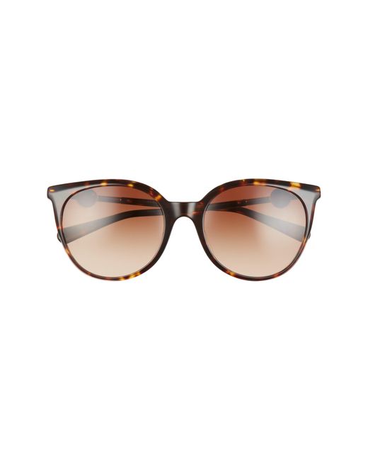 Versace Havana 55mm Gradient Round Sunglasses - Havana/ Brown Gradient