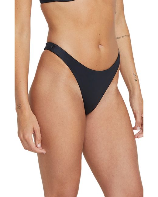 Volcom Blue Simply Seamless Tiny Bikini Bottoms