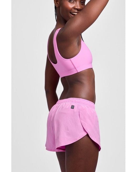 JOLYN Pink Lizzie Split Short