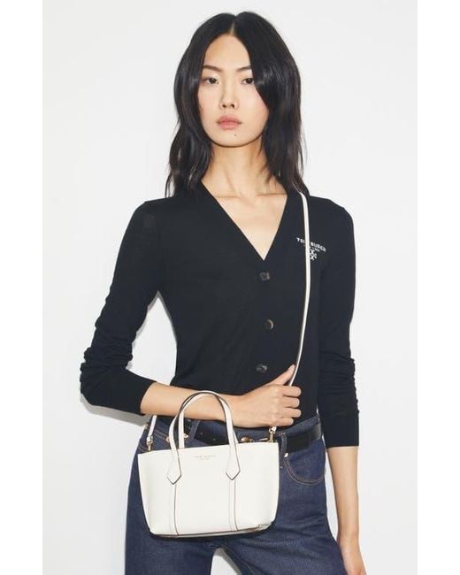 Tory Burch Natural Mini Perry Tote