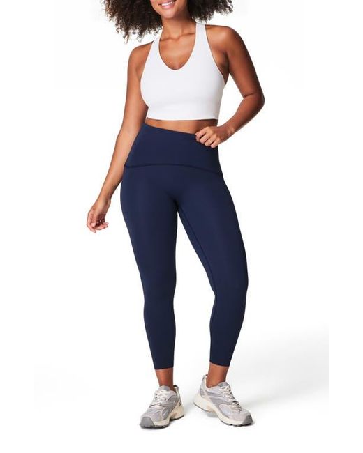 Spanx Blue Spanxshape Booty Boost Side Pocket Leggings