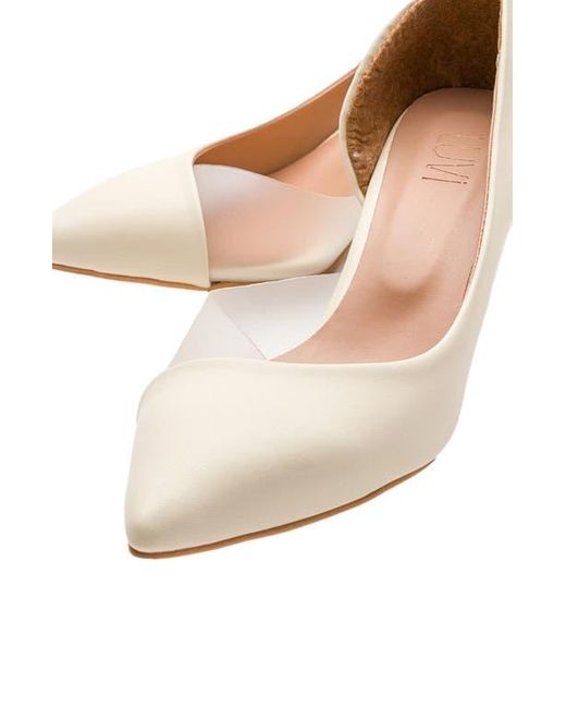 Prologue Shoes White Vera Pointed Toe Pump