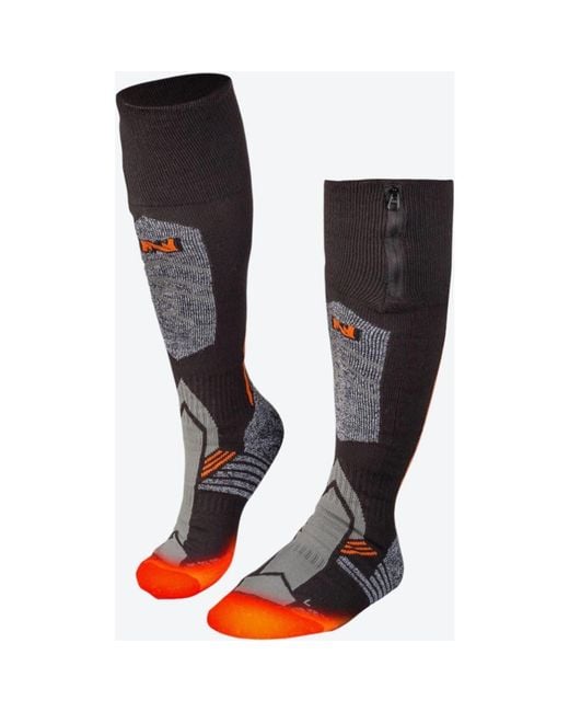 Mobile Warming Black Pro Compression Heated Wool Ski Socks