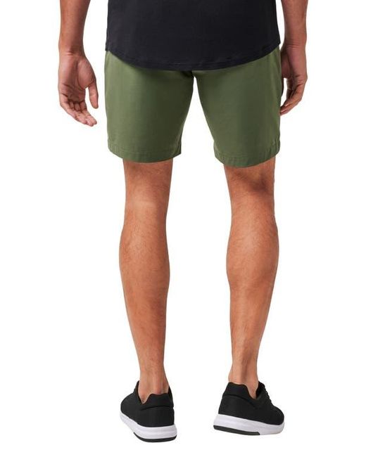 Travis Mathew Green Open To Close Tech Chino Shorts for men