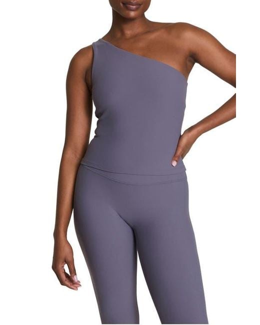 Spanx Purple Bare Essentials One Shoulder Tank
