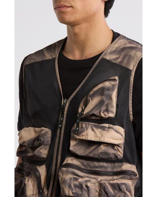 BOILER ROOM Gray Multipocket Gilet for men