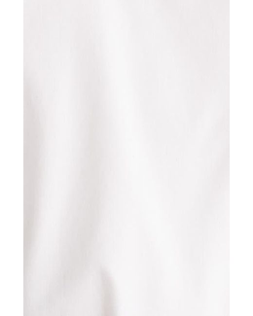 Rag & Bone White Gretchen Short Sleeve Poplin Button-Up Shirt