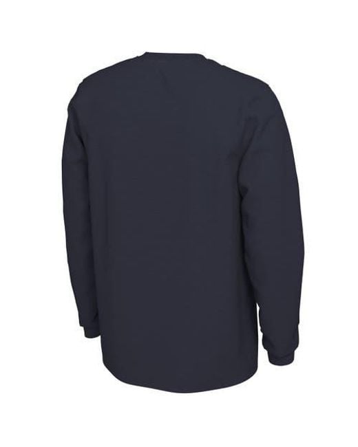 Nike Blue Michigan Wolverines College Football Playoff 2023 National Champions Locker Room Long Sleeve T-Shirt for men