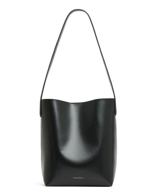 Mansur Gavriel Black Small Everyday Cabas Leather Hobo Bag