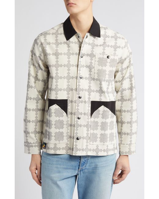 Percival Natural All Sorts Patchwork Overshirt for men