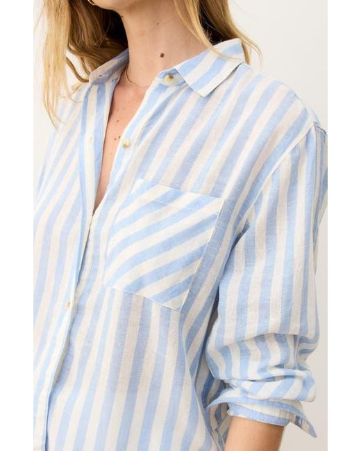 Marine Layer Blue Jane Button-Up Shirt