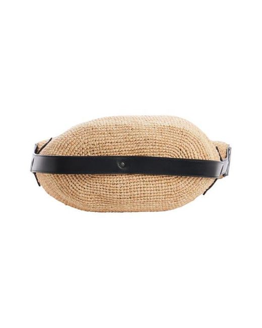 Isabel Marant Brown Bayia Raffia Bucket Bag