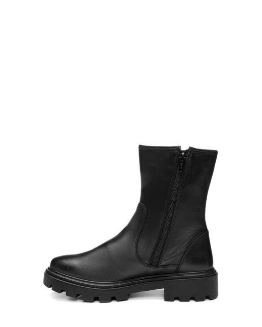 Ara Black Montpelier Combat Boot