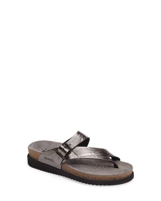 Mephisto Brown Helen Toe Loop Sandal