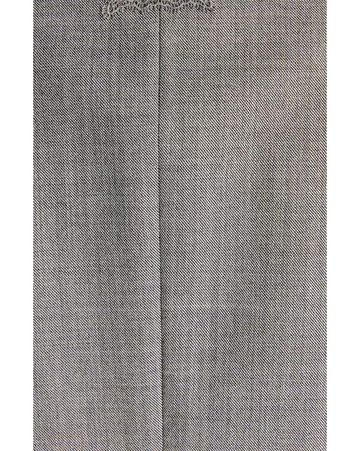 McQueen Gray Crop Double Breasted Wool Blazer