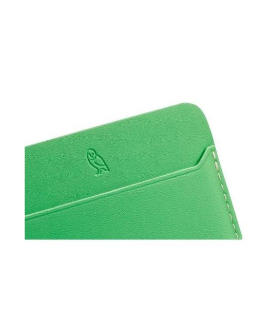Bellroy Green Leather Rfid Card Case