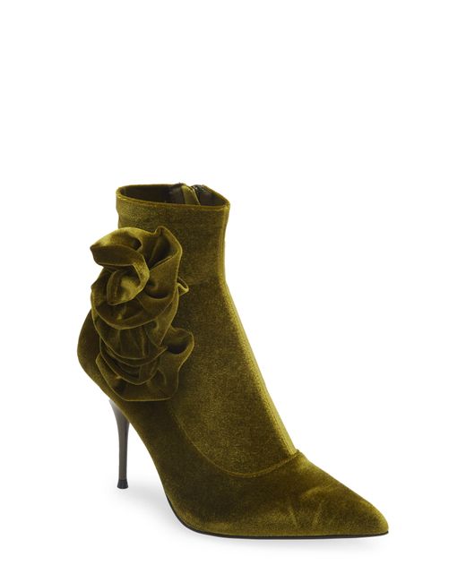 Jeffrey Campbell Green Florista Pointed Toe Bootie