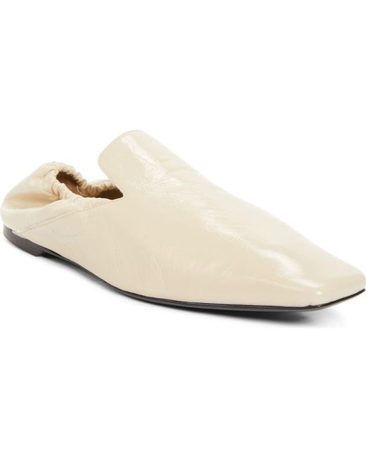 Totême  White Square Toe Loafer