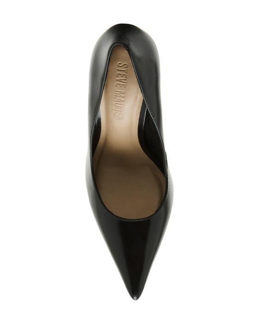 Steve Madden Black Noir Pointed Toe Pump